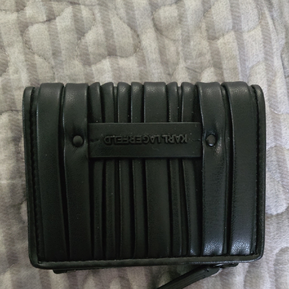 Karl Lagerfeld Black Textured Men's Wallet